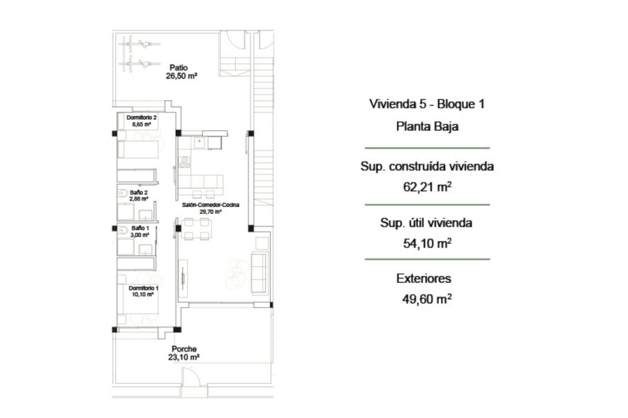 Nyproduktion  - Lägenhet / Bungalow  - Orihuela Costa - La Zenia