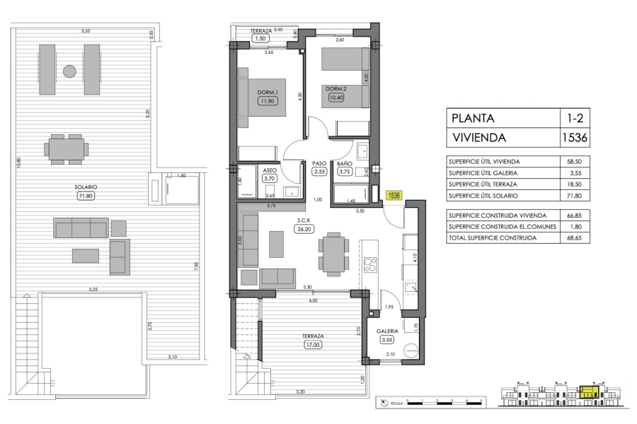Nyproduktion  - Lägenhet / Bungalow  - Algorfa - La Finca