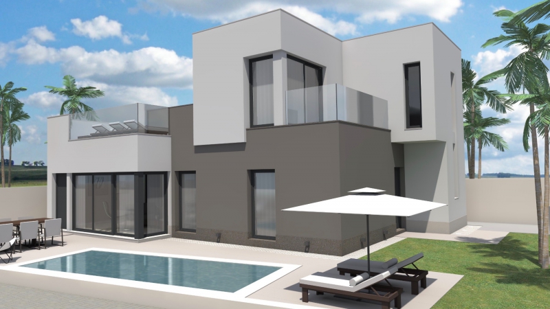 Villa / Semi detached - New Build - Torrevieja  - Aguas Nuevas