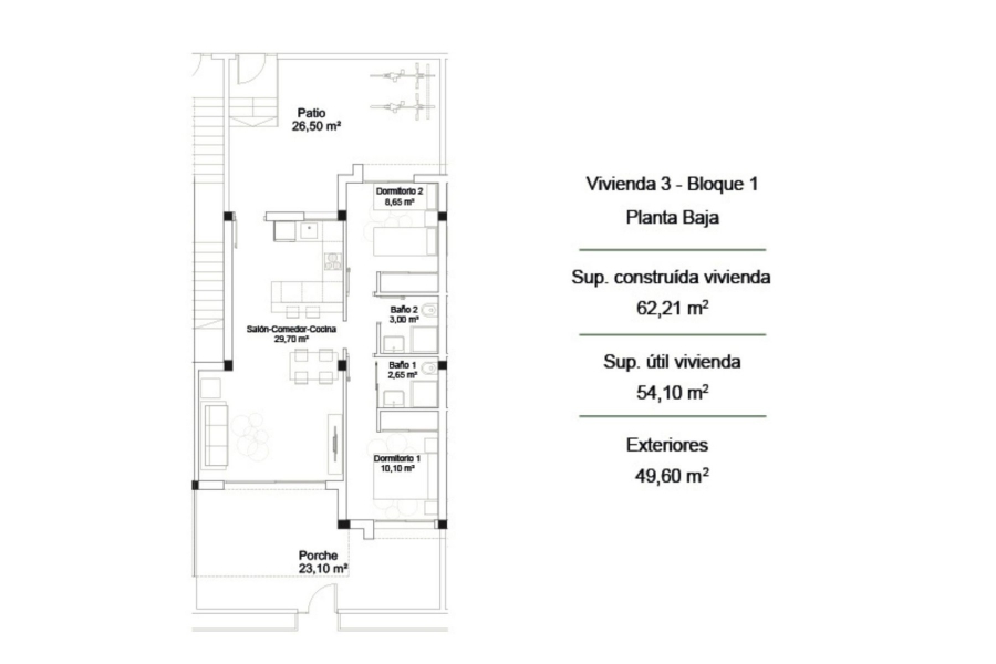 Nueva construcción  - Apartamento/Bungalow - Orihuela Costa - La Zenia