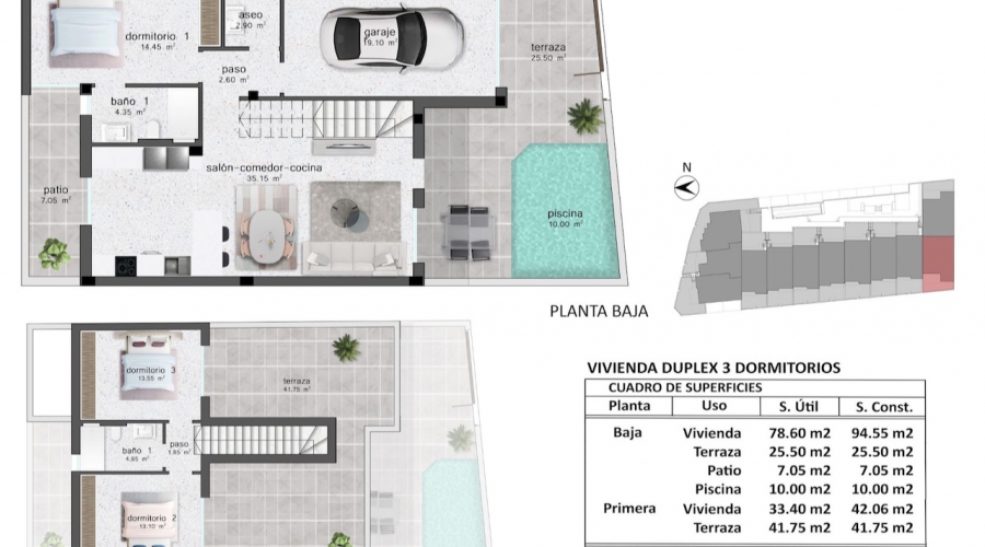 Nueva construcción  - Villa / Semi-adosado - Pilar de la Horadada