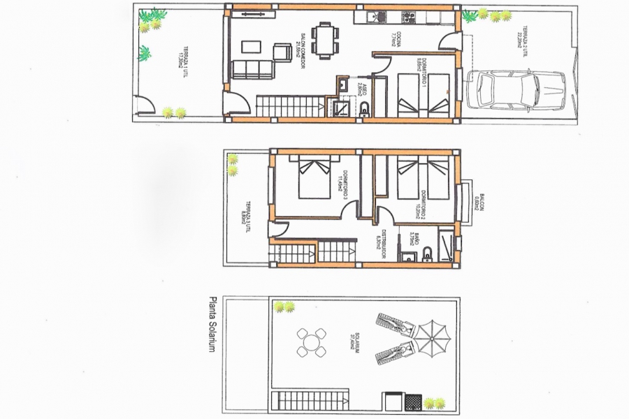 Resale - Townhouse / Duplex - Torrevieja  - Torreta Florida