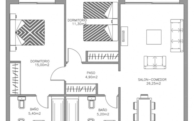 Resale - Lägenhet / Bungalow  - Orihuela Costa - Lomas de Campoamor