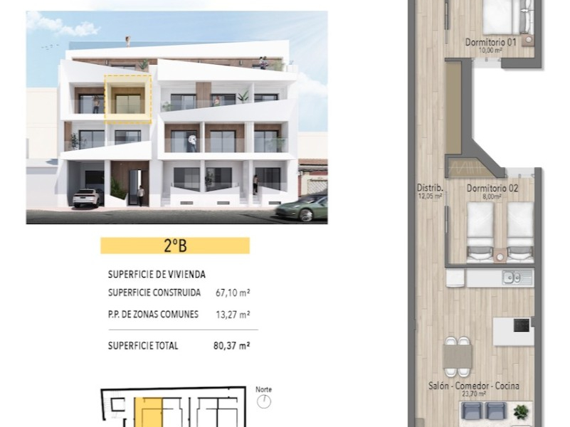 New Build - Apartment/Bungalow - Torrevieja  - Playa del Cura