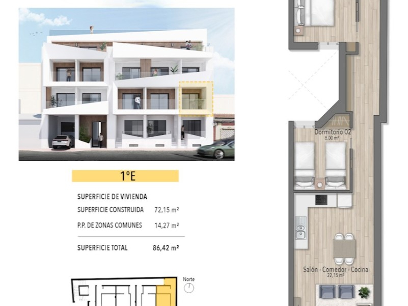 New Build - Apartment/Bungalow - Torrevieja  - Playa del Cura