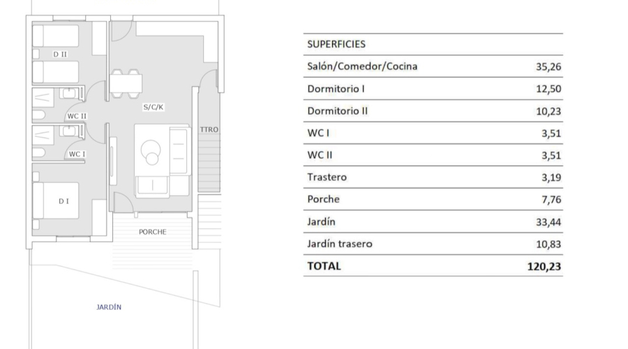 Nybygg - Leilighet/Bungalow - San Miguel de Salinas