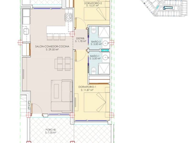 Resale - Lägenhet / Bungalow  - Torrevieja  - Los Balcones