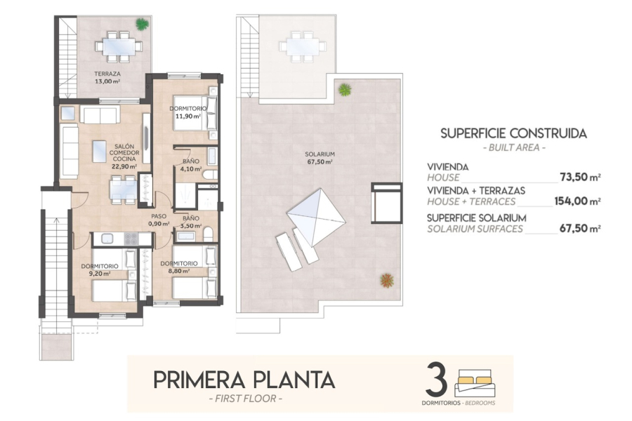 Jaunbūve - Dzīvoklis/Bungalo - San Miguel de Salinas