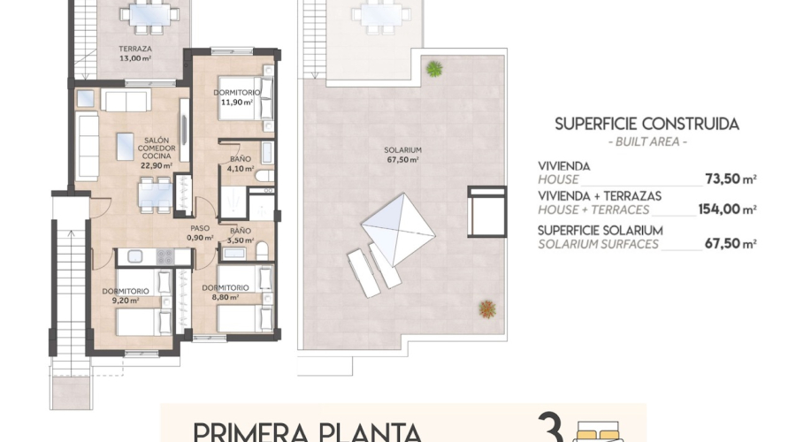 Jaunbūve - Dzīvoklis/Bungalo - San Miguel de Salinas