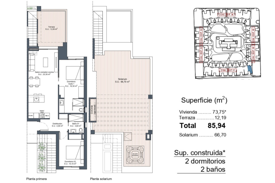 Nybygg - Leilighet/Bungalow - Ciudad Quesada - Dona Pepa