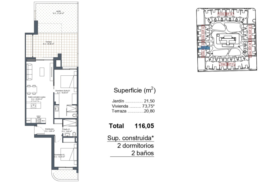 Nybygg - Leilighet/Bungalow - Ciudad Quesada - Dona Pepa