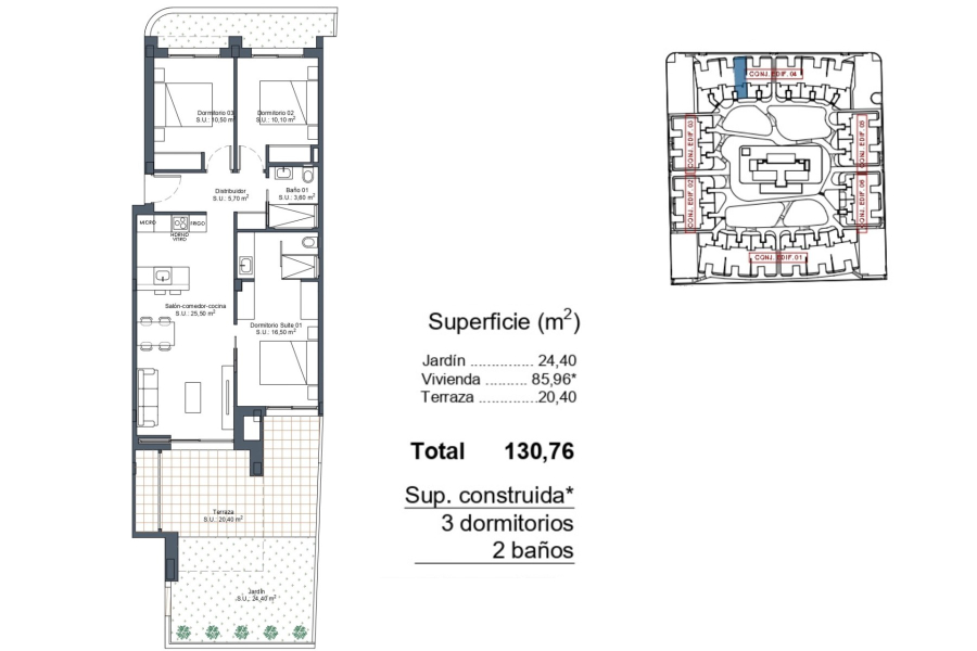 Nybygg - Leilighet/Bungalow - Ciudad Quesada - Dona Pepa