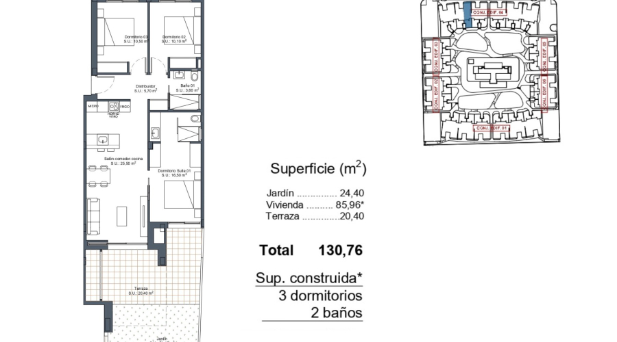 Nybygg - Leilighet/Bungalow - Ciudad Quesada - Dona Pepa