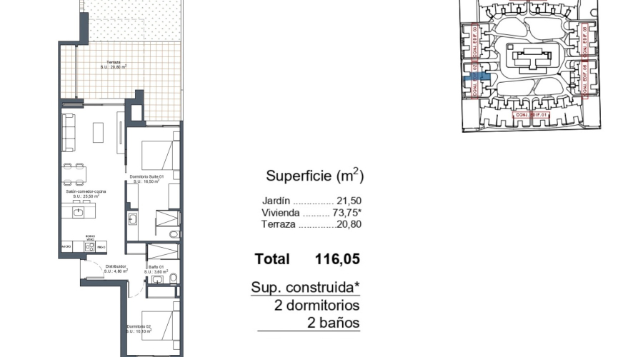Nybygg - Leilighet/Bungalow - Ciudad Quesada - Dona Pepa