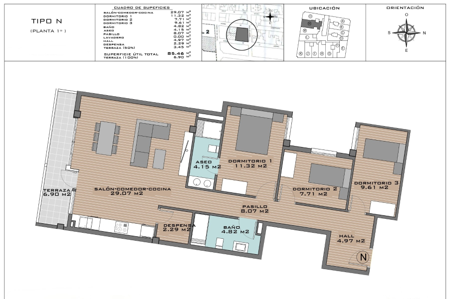 Nybygg - Leilighet/Bungalow - Algorfa