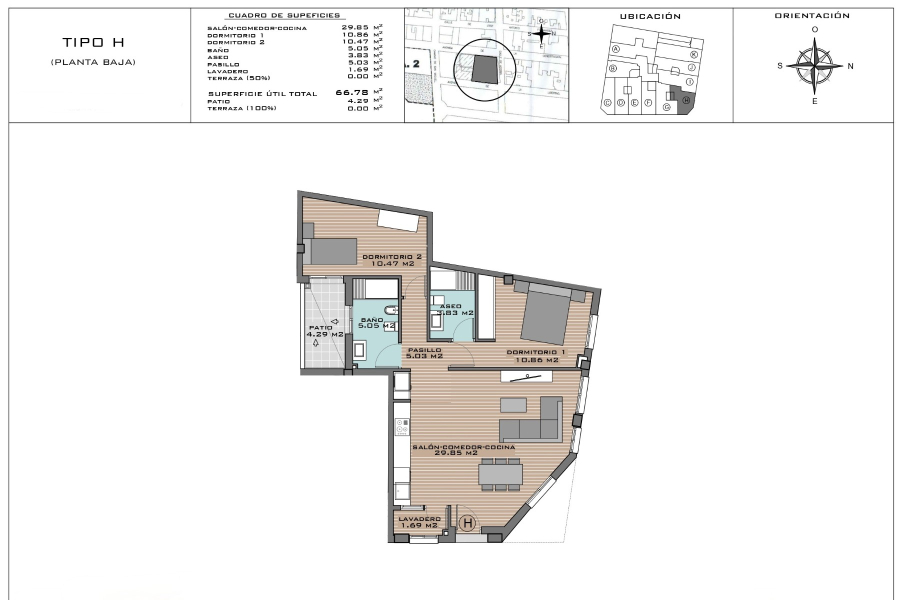 Nybygg - Leilighet/Bungalow - Algorfa