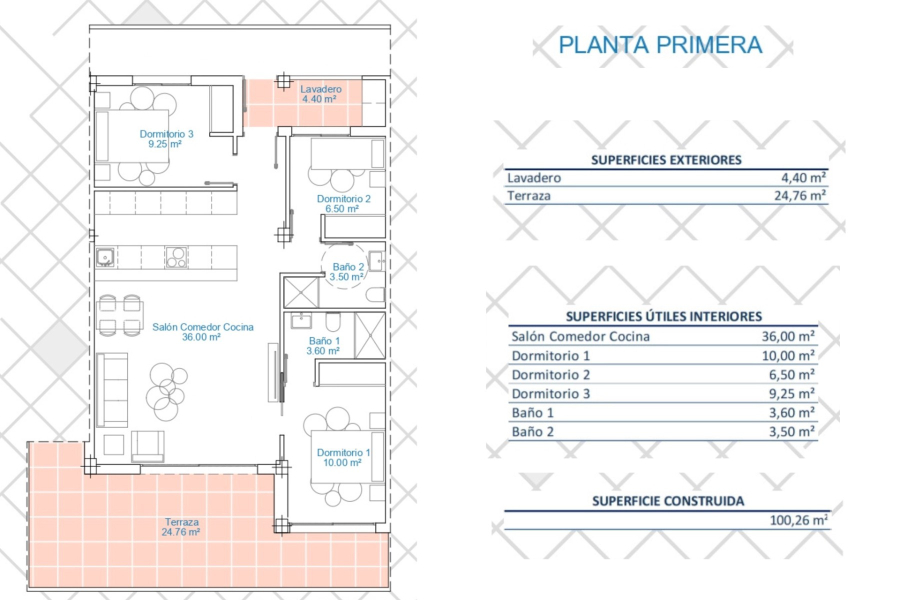 New Build - Apartment/Bungalow - Pilar de la Horadada