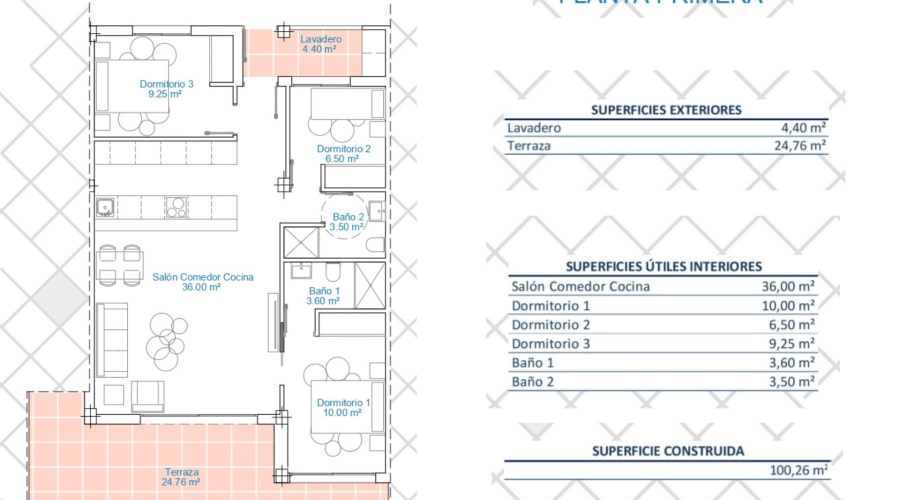 New Build - Apartment/Bungalow - Pilar de la Horadada