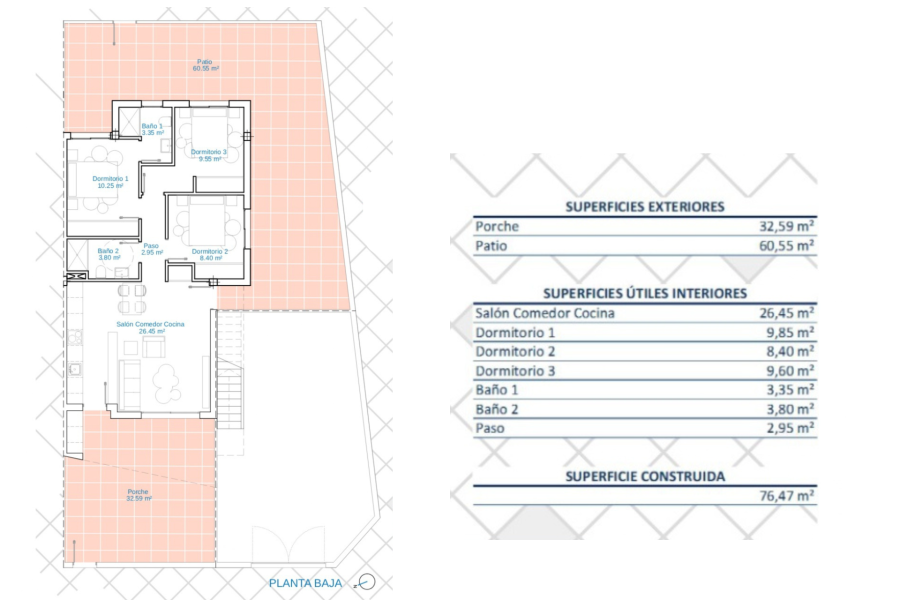 Nybygg - Leilighet/Bungalow - Pilar de la Horadada