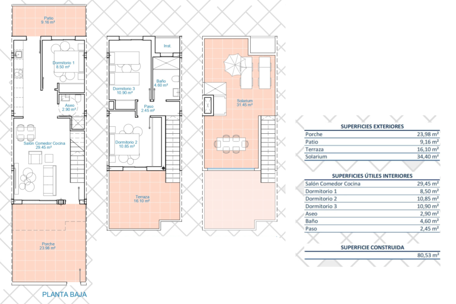 Nybygg - Rekkehus / Duplex - Pilar de la Horadada