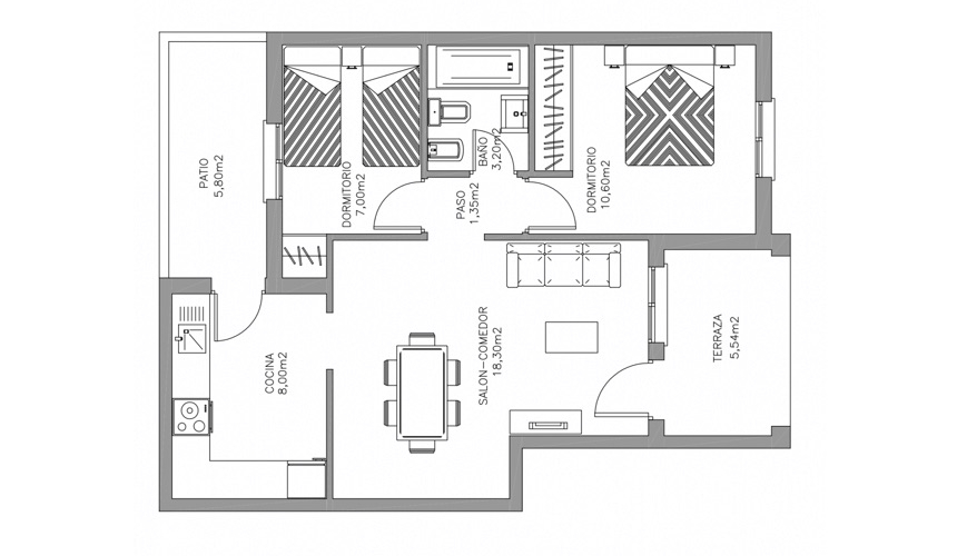 Resale - Lägenhet / Bungalow  - Torrevieja  - Aguas Nuevas