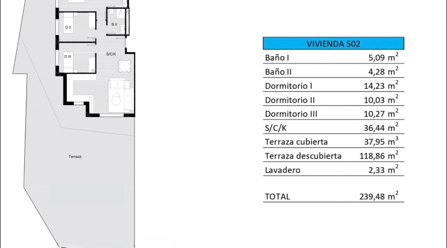 Nybygg - Leilighet/Bungalow - San Miguel de Salinas