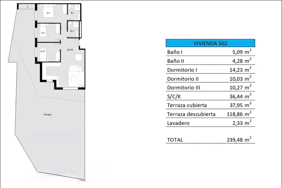 Nybygg - Leilighet/Bungalow - San Miguel de Salinas