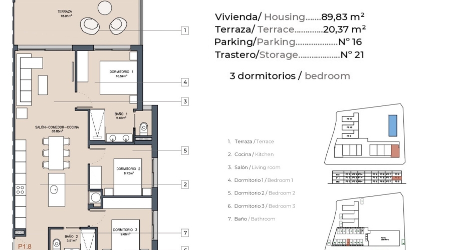 Nueva construcción  - Apartamento/Bungalow - Torrevieja  - La Rosaleda - Los Frutales