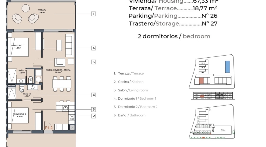 Nueva construcción  - Apartamento/Bungalow - Torrevieja  - La Rosaleda - Los Frutales